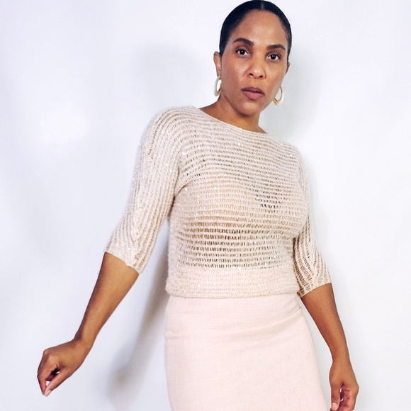 Ann Taylor Sweaters - Sequin Netted Sweater